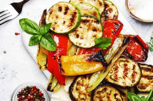 Verduras a la plancha con miel