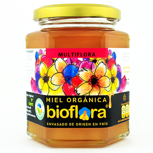 Miel orgánica por floraciones 350g