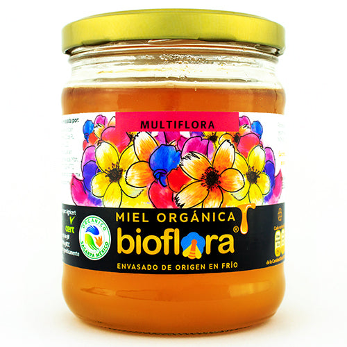 Miel orgánica por floración 550g